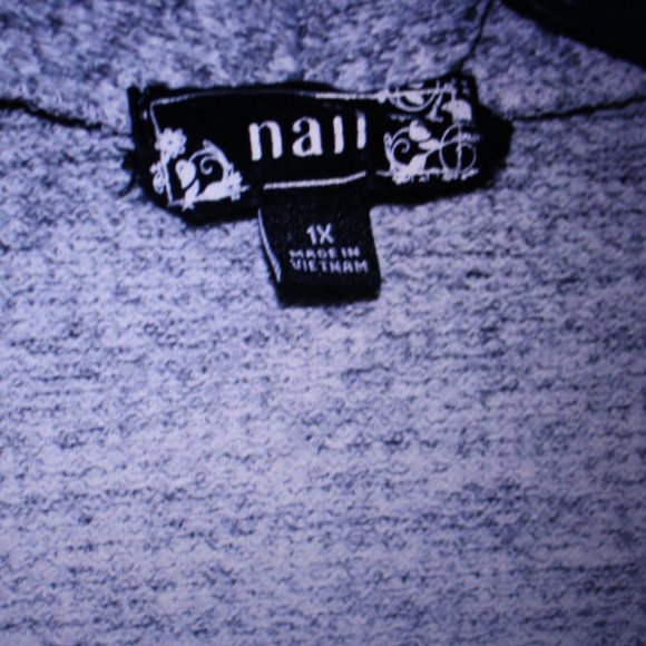 Nall Gray Cardigan Size 1X - Picture 6 of 6